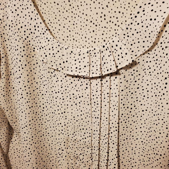 Loft dotted blouse with pleats - Picture 2 of 4